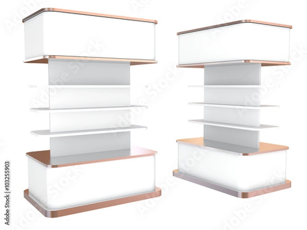 Obraz Color white shelves