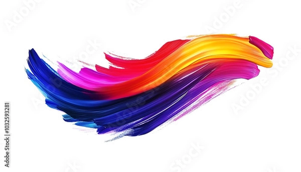 Fototapeta Vibrant abstract swirl of colors, blending hues of blue, red, orange, and purple, perfect for artistic and creative designs.