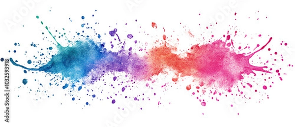 Fototapeta Vibrant splash of colors creating a dynamic and artistic background. Perfect for abstract designs and creative projects.