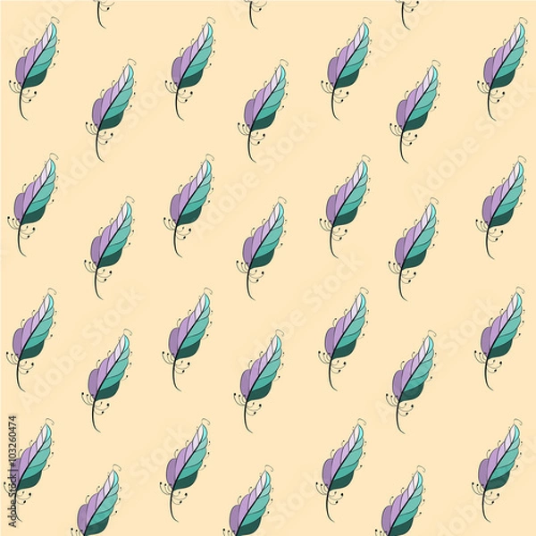 Fototapeta  quill pictured pattern