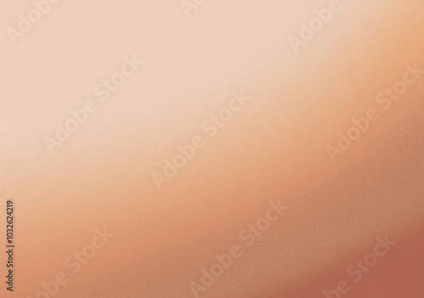 Fototapeta Light brown beige grainy gradient background subtle pastel banner backdrop noise texture copy space