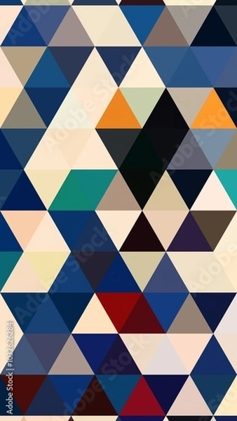 Fototapeta triangular motif. triangle pattern. tribal motif. triangle background