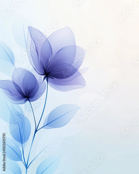 Fototapeta Abstract Floral Background with Soft Colors
