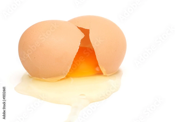 Obraz cracked egg