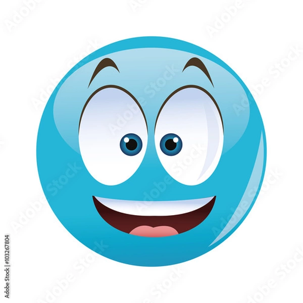 Obraz Cartoon face design 