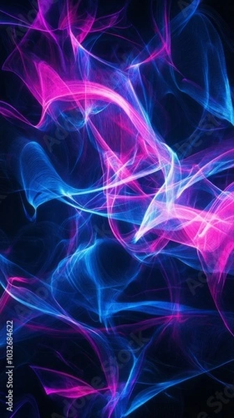 Obraz Vibrant Blue and Pink Abstract Background