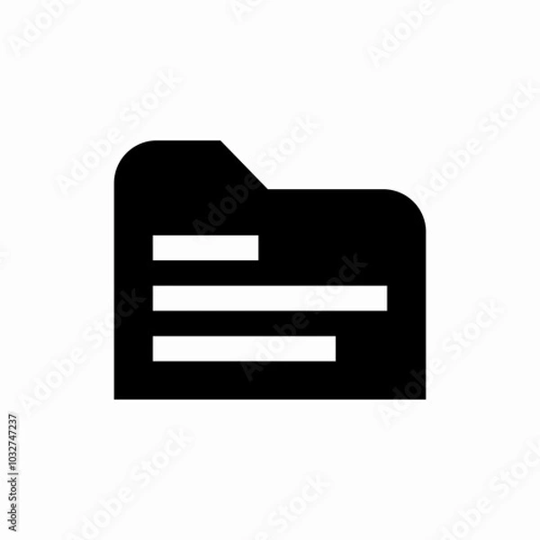 Fototapeta text folder icon sign vector