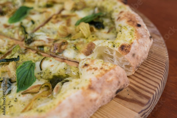 Fototapeta pizza on table