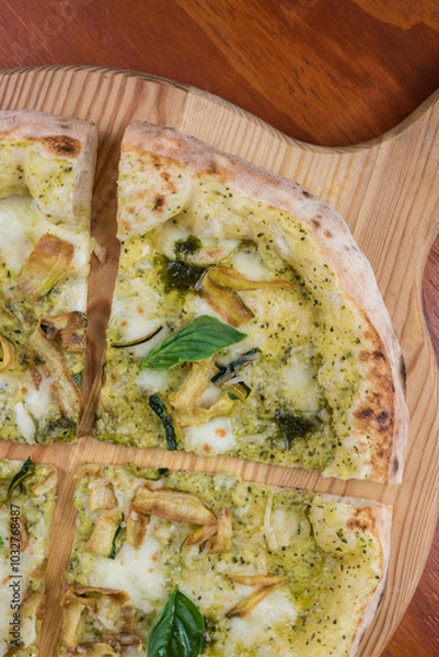 Fototapeta pizza on table