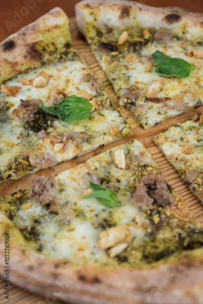 Fototapeta pizza on table