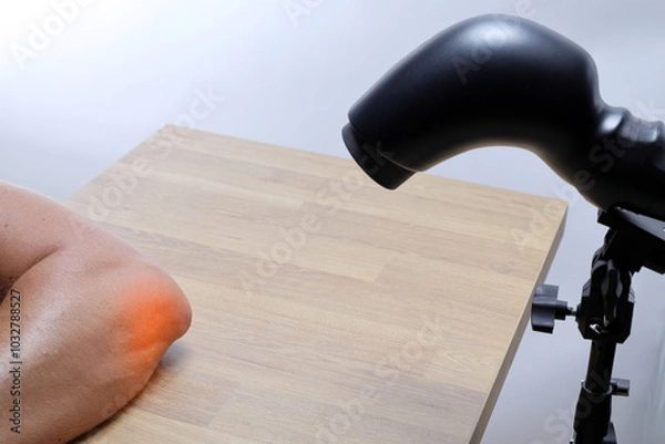 Fototapeta Therapeutic lamp for light rehabilitation, improving the condition of inflamed joints and more