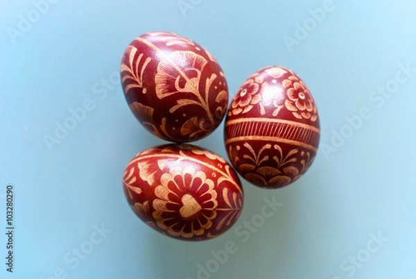 Obraz Traditional Polish Easter eggs - drapanki