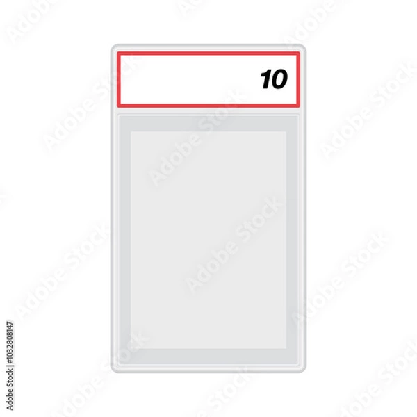 Fototapeta Card Grading, Card Grading Case, Card Case, Collectable Card Case, Card Collection, Card Collecting Grading, Professional Grading, Vector Illustration Background