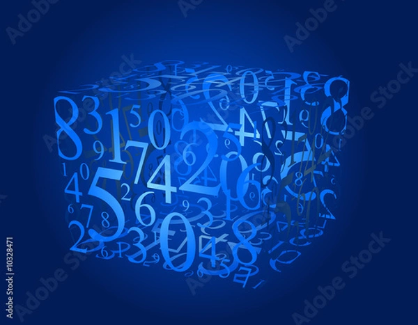 Fototapeta Numbers background