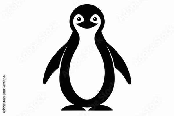 Obraz penguin on white