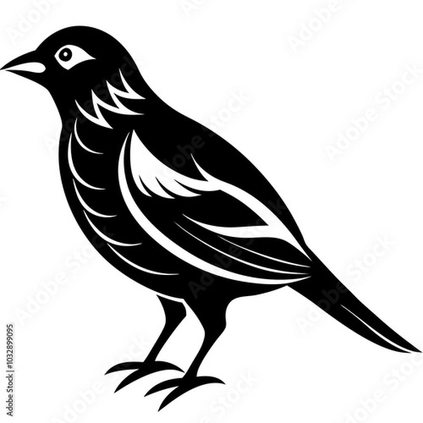 Fototapeta bird on a branch