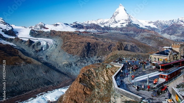 Fototapeta ゴルナーグラードからの絶景　スイス　ツェルマット