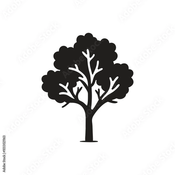 Fototapeta Vector Tree Icon, Fruit tree icon