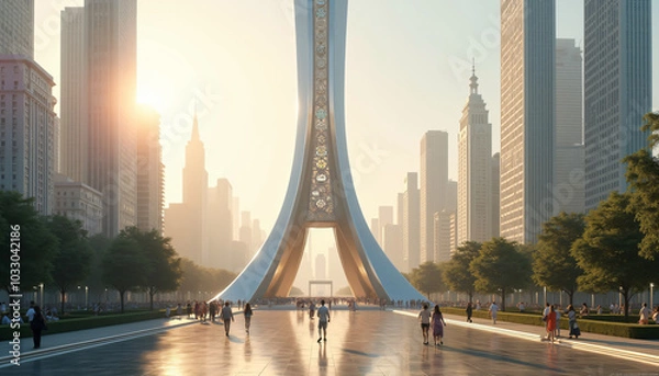 Obraz the eiffel tower bridge