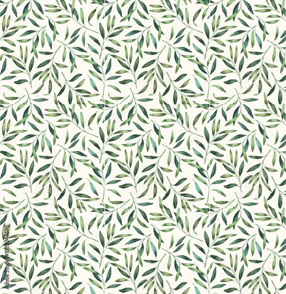 Fototapeta seamless pattern with leaves
