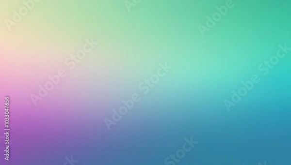 Obraz 淡い紫　淡いグリーン　淡い水色　グラデーション背景