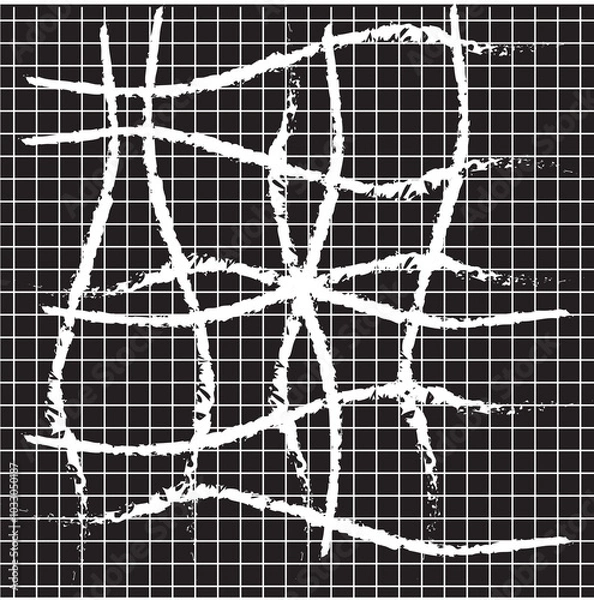 Obraz black and white mosaic