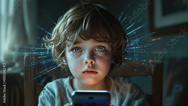 Obraz Smartphone Radiation Disrupting Children's Health: Unveiling Risks and Solutions