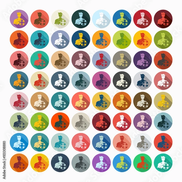 Obraz Flat design: lifeguard