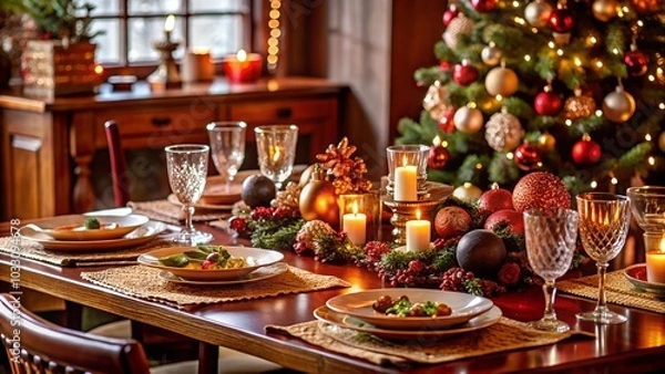 Fototapeta table setting for a dinner