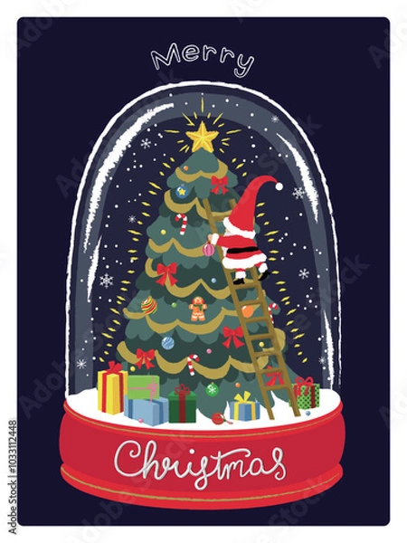 Obraz サンタクロースのクリスマスカード