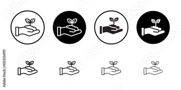 Fototapeta Environment icon Isolated flat vector in outline