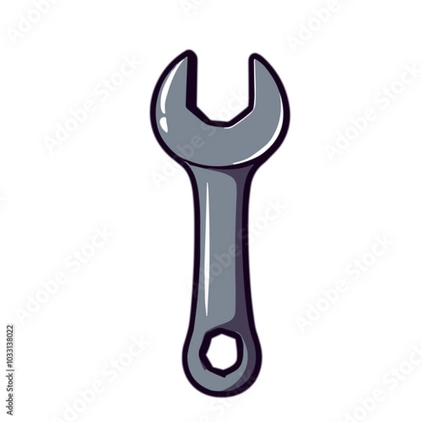Obraz Vector wrench icon, repair tool symbol