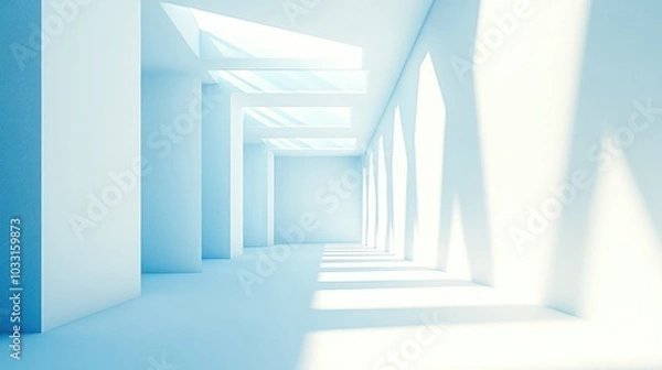 Fototapeta Bright and Spacious Minimalist Interior Design