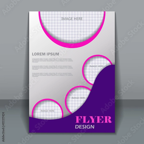 Obraz Vector flyer template for design 