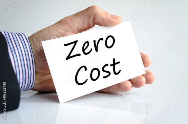 Fototapeta Zero cost text concept