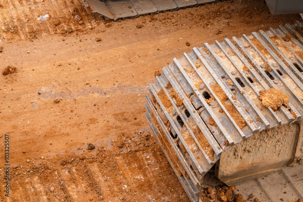 Obraz Road construction site