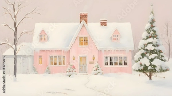 Obraz house in the snow