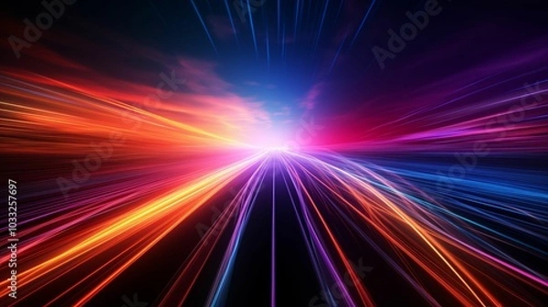 Fototapeta Abstract digital background, technological processes, digital storage, sound and graphic forms. Generative ai