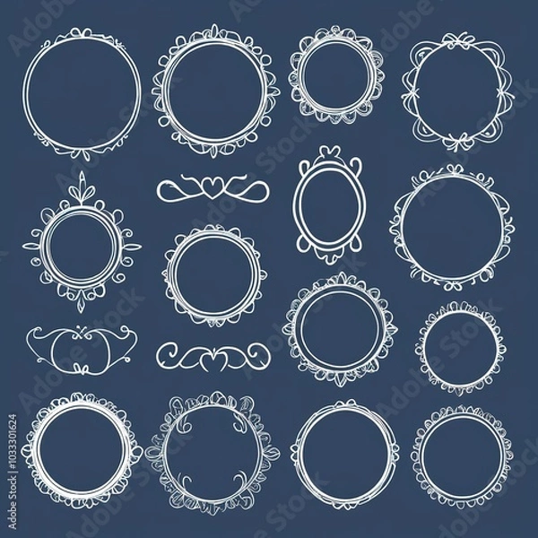 Fototapeta set of frames