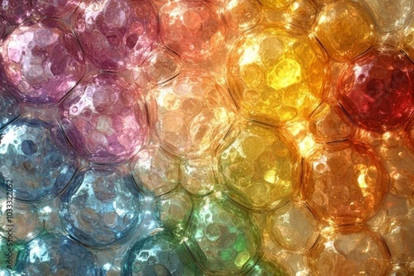 Fototapeta Abstract Colorful Glass Bubble Texture