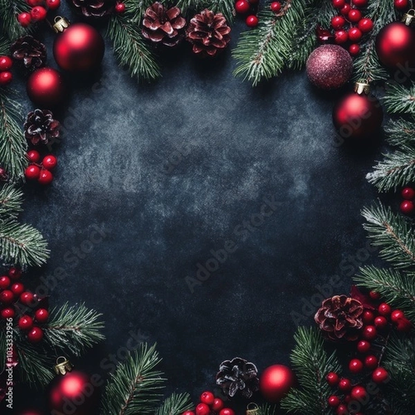 Obraz christmas theme backgound