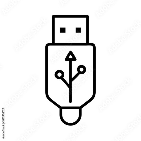 Fototapeta USB-icon
