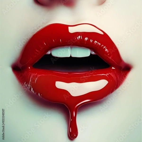 Obraz lips with a smile