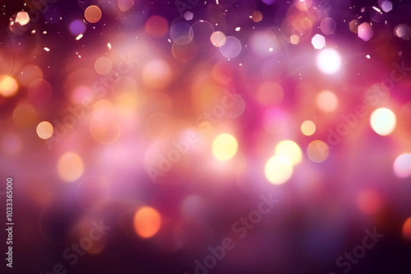 Fototapeta Bokeh wallpaper with colorful particles creating dreamy atmosphere