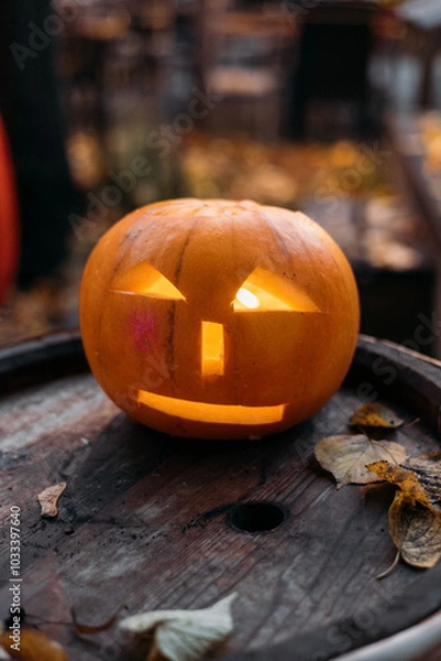 Obraz Halloween pumpkins or jack o lantern.