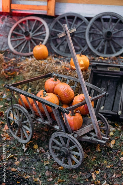 Obraz Halloween pumpkins or jack o lantern.
