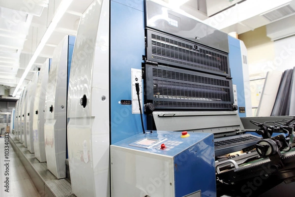 Fototapeta オフセット多色印刷機