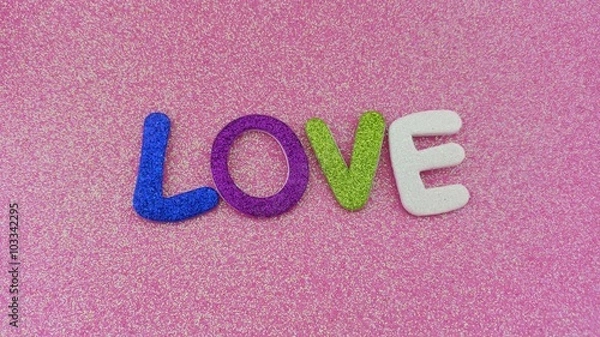 Obraz Glitter alphabet letters