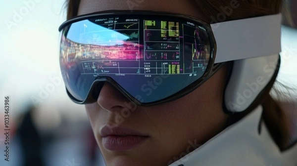 Obraz Modern Ski Jumping Analysis through Augmented Reality Goggles