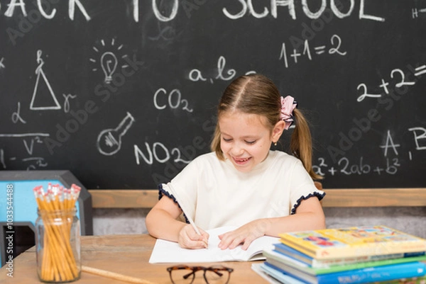 Fototapeta student in classroom